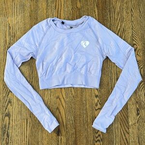 Women’s Best Power Seamless Long Sleeve Crop Top | Size XS | Lilac